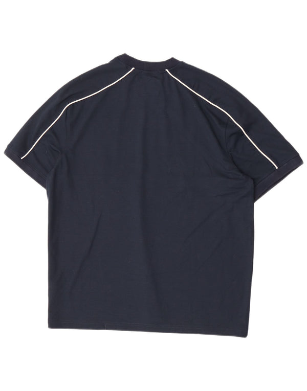 T-shirt grafica da uomo Jack Wills Top color block blu navy medio