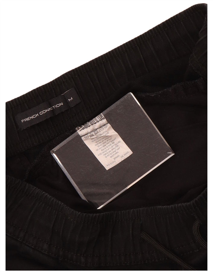 Pantaloni da tuta da uomo French Connection Joggers medio cotone nero