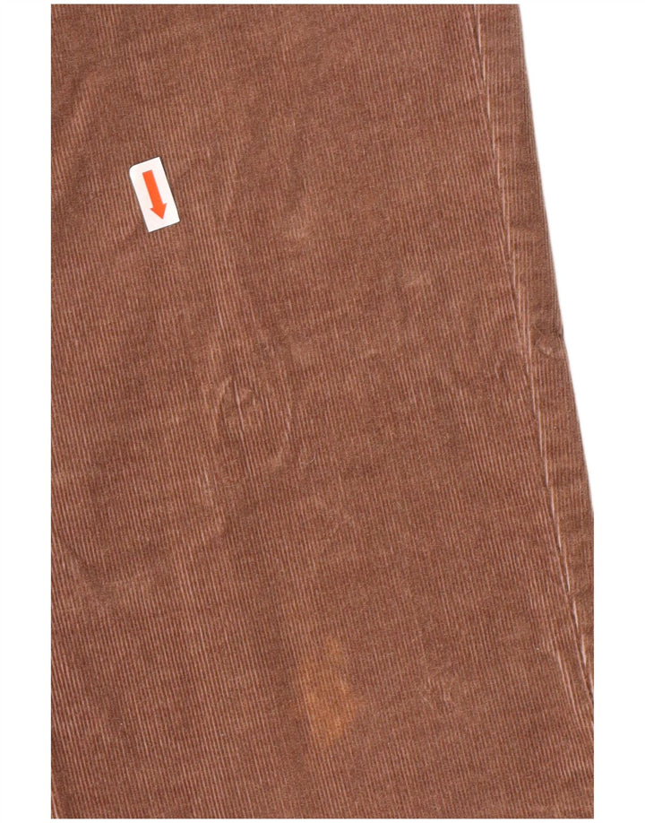 Pantaloni da donna in velluto a coste slim fit Benetton W32 L32 Marrone