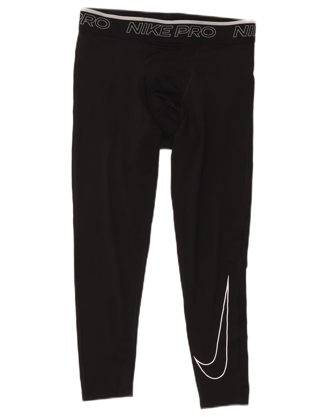 Leggings Nike Dri Fit Graphic Capri da uomo in poliestere nero medio