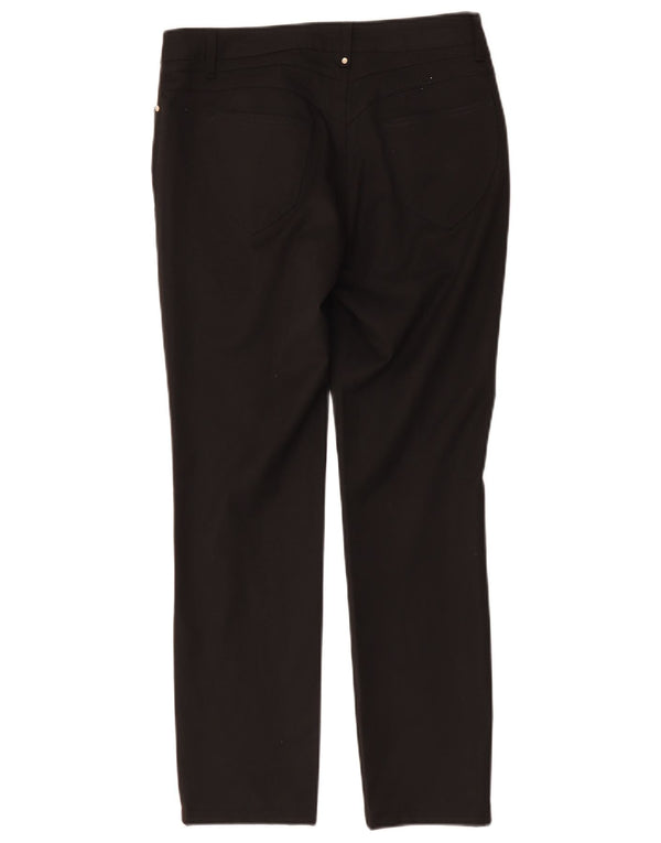 Pantaloni casual slim Trussardi da uomo W27 L27 in cotone nero