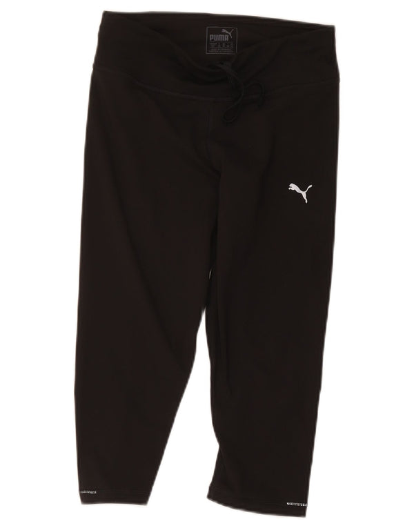 Pantaloni della tuta Puma da donna Capri UK 10 Small Nero Poliestere