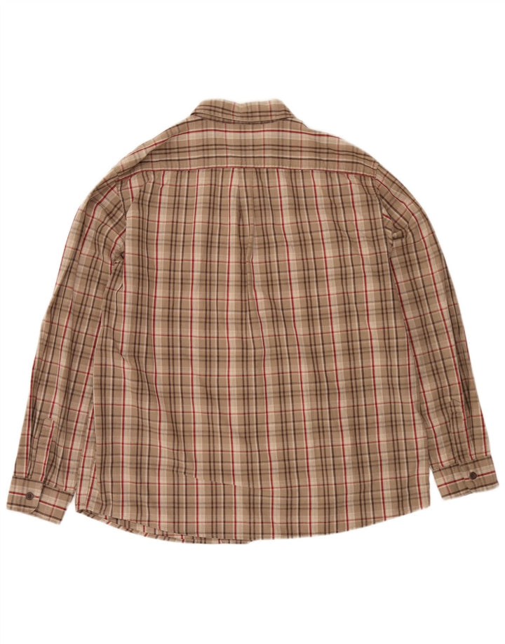 Camicia da uomo Wrangler XL in cotone a quadri beige