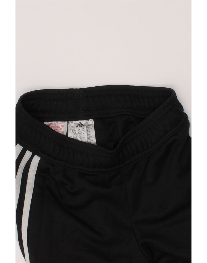 Pantaloni della tuta ADIDAS per ragazze Climalite 5-6 anni in poliestere nero
