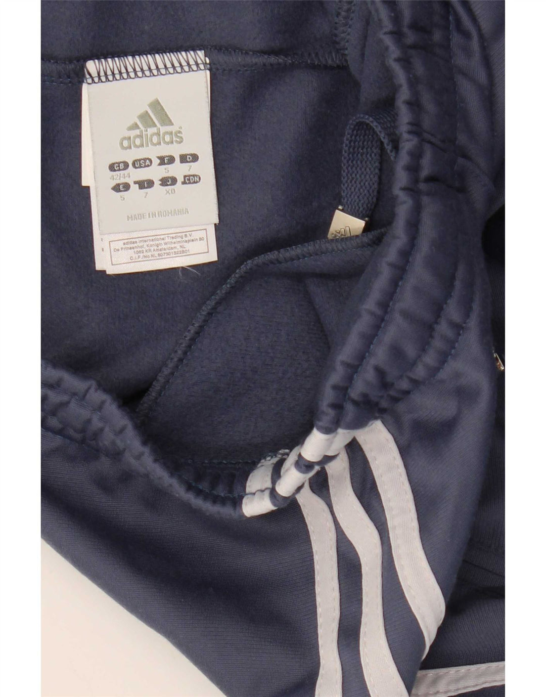 Pantaloni da tuta da uomo Adidas UK 42/44 Large Blu Poliestere