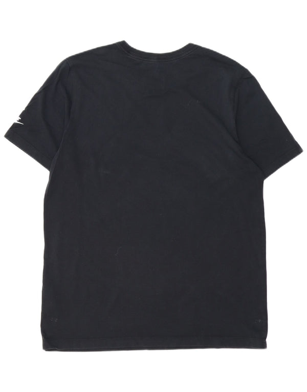 T-shirt grafica da uomo NIKE Top grande in cotone nero