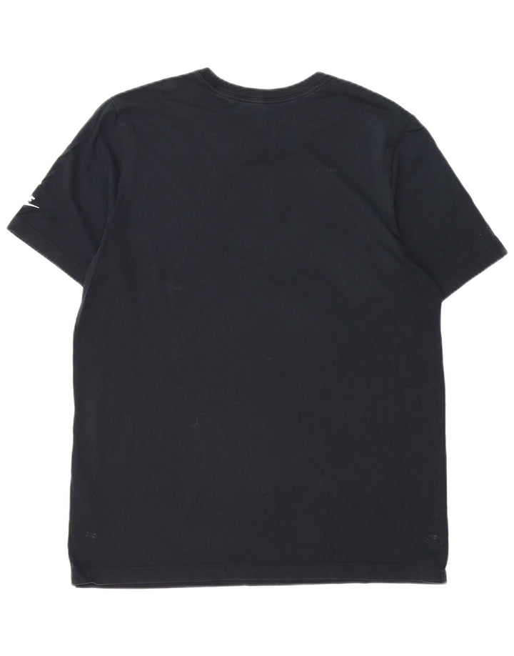 T-shirt grafica da uomo NIKE Top grande in cotone nero