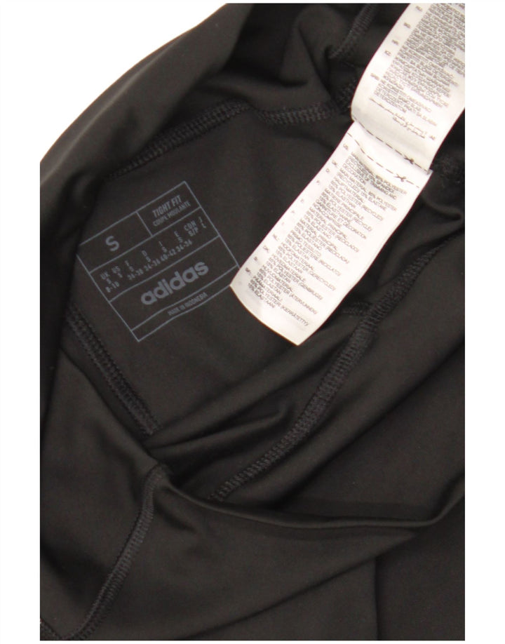 Leggings Adidas Aeroready da donna UK 8/10 Piccolo poliestere nero