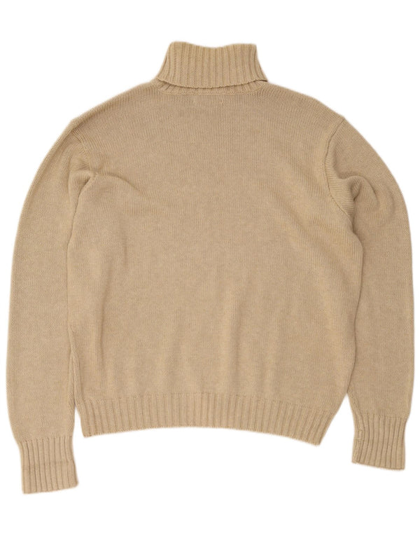 Polo Ralph Lauren Maglione da uomo con collo alto e maglione grande in cotone beige