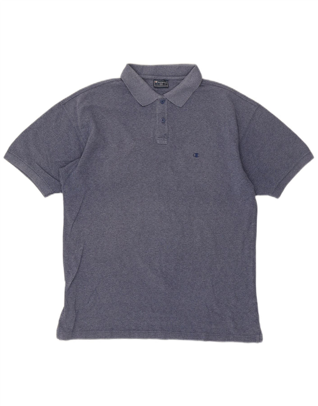 CHAMPION Mens Polo Shirt XL Blue Cotton