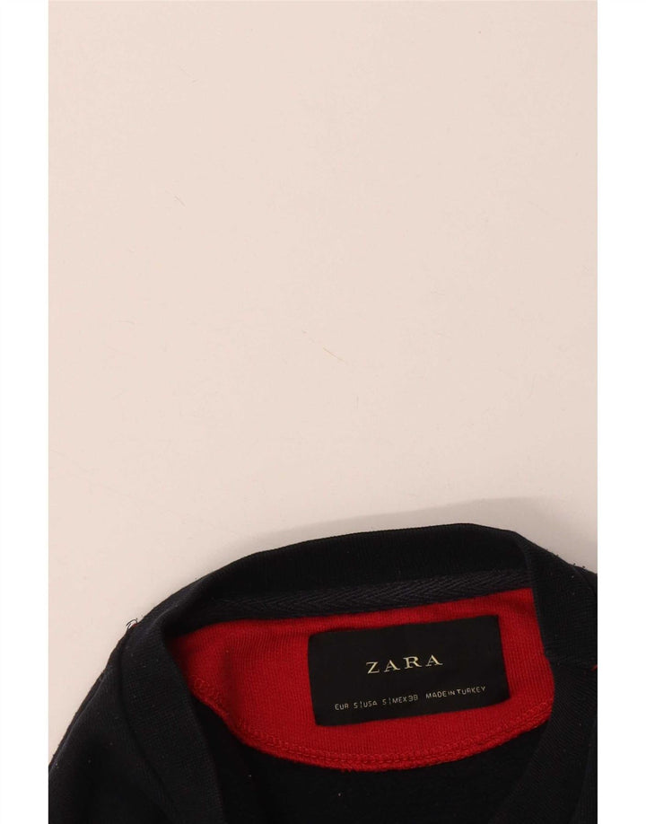 Zara Uomo Felpa Maglione Piccolo Multicolore Colourblock
