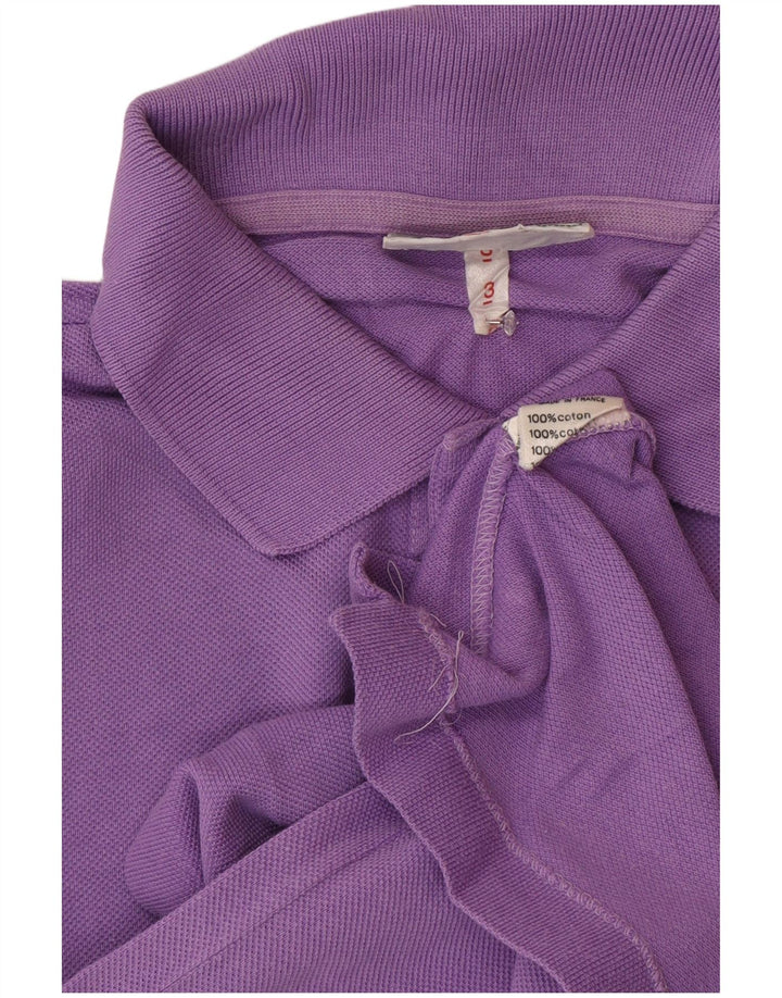 Polo da uomo Lacoste taglia 3 piccola in cotone viola