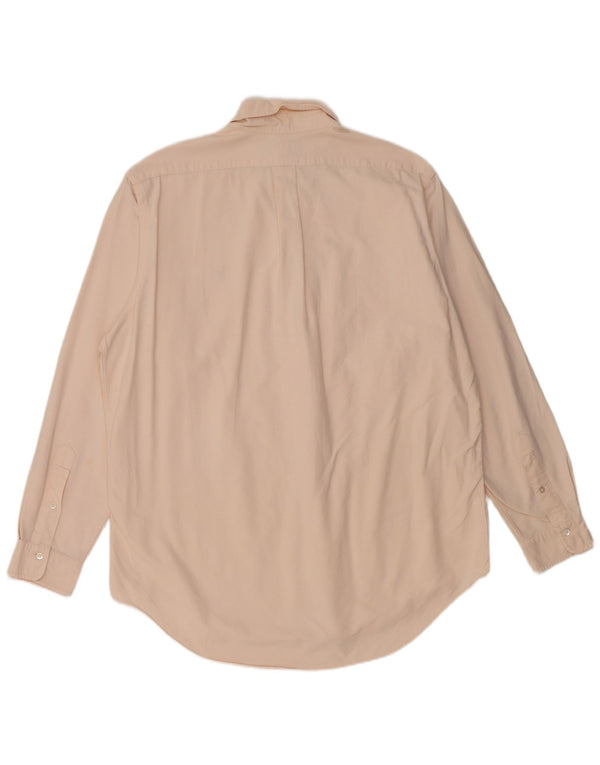 Camicia da uomo Polo Ralph Lauren taglia 16 1/2 grande cotone rosa
