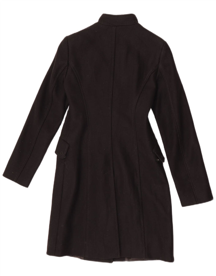 Cappotto Donna Benetton IT 42 Medio Nero Lana