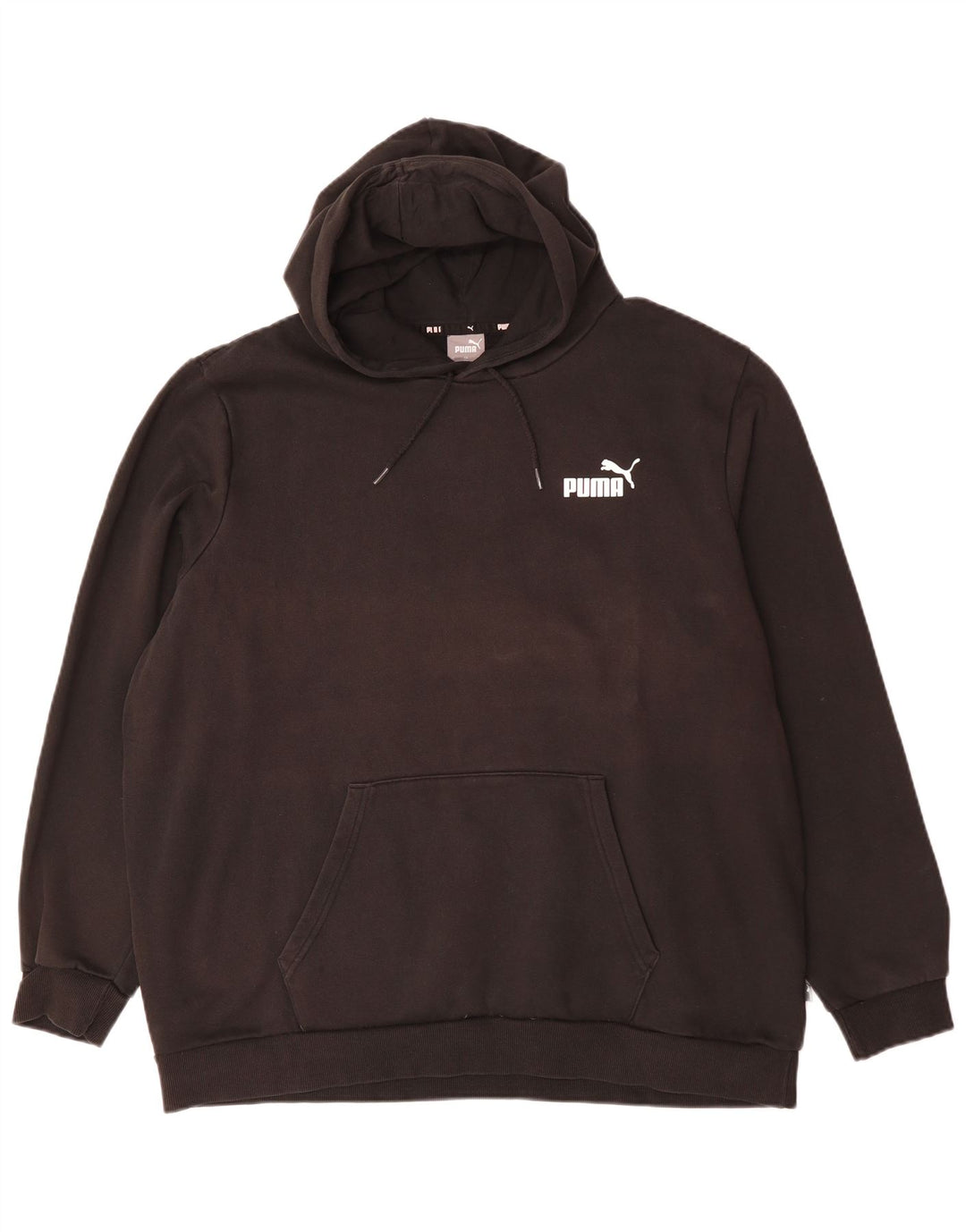 Felpa con cappuccio da uomo Puma 2XL cotone nero