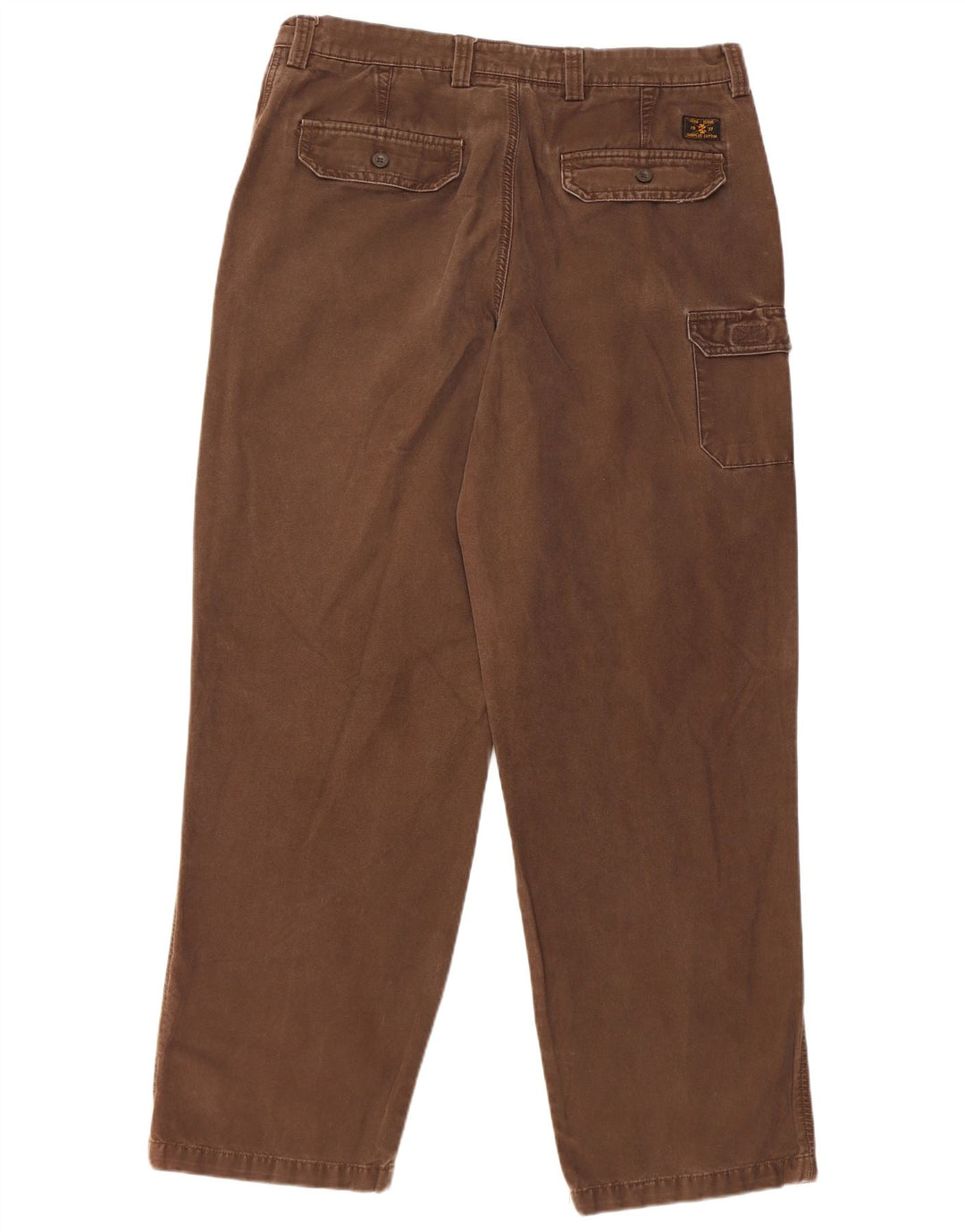 Pantaloni cargo dritti da uomo IZOD W36 L32 in cotone marrone