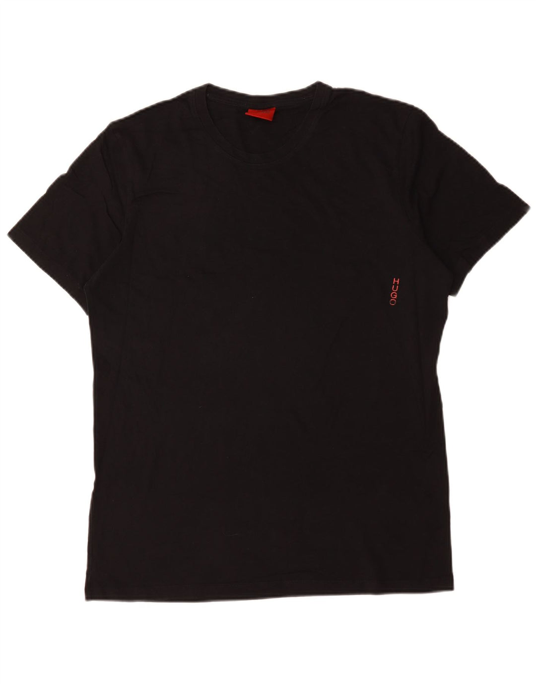 T-shirt da uomo Hugo Boss Top grande in cotone nero