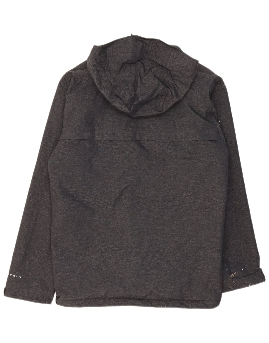 COLUMBIA Mens Hooded Windbreaker Jacket UK 40 Large Grey Nylon
