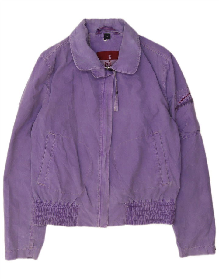 Giubbotto bomber da donna Murphy & Nye Sailmakers UK 10 piccolo viola