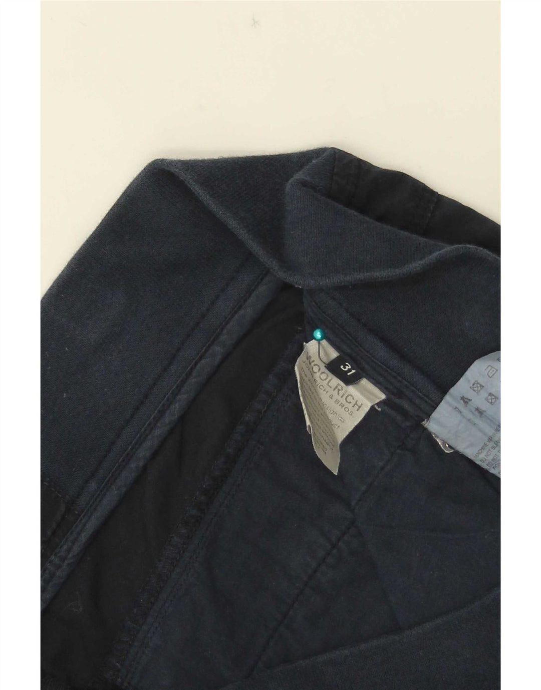 Pantaloni dritti da donna Woolrich W31 L31 cotone blu navy