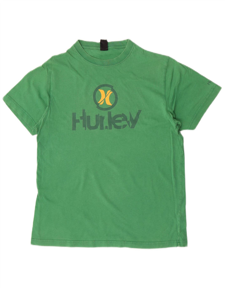 T-shirt grafica da uomo Hurley Top in cotone verde medio