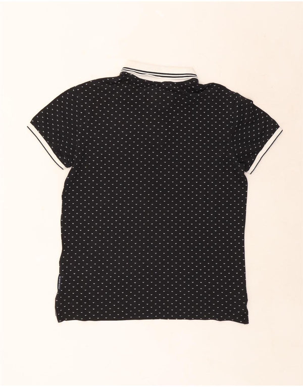 Polo Armani Uomo Regular Piccola Cotone Maculato Nero