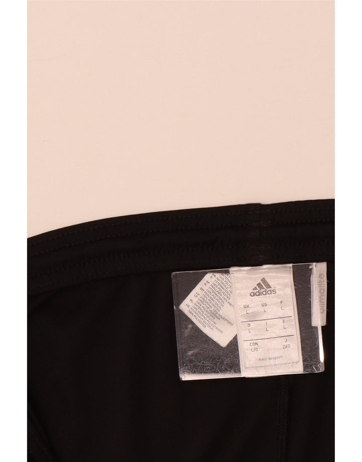 Pantaloncini sportivi Adidas Climalite da uomo grandi in poliestere nero