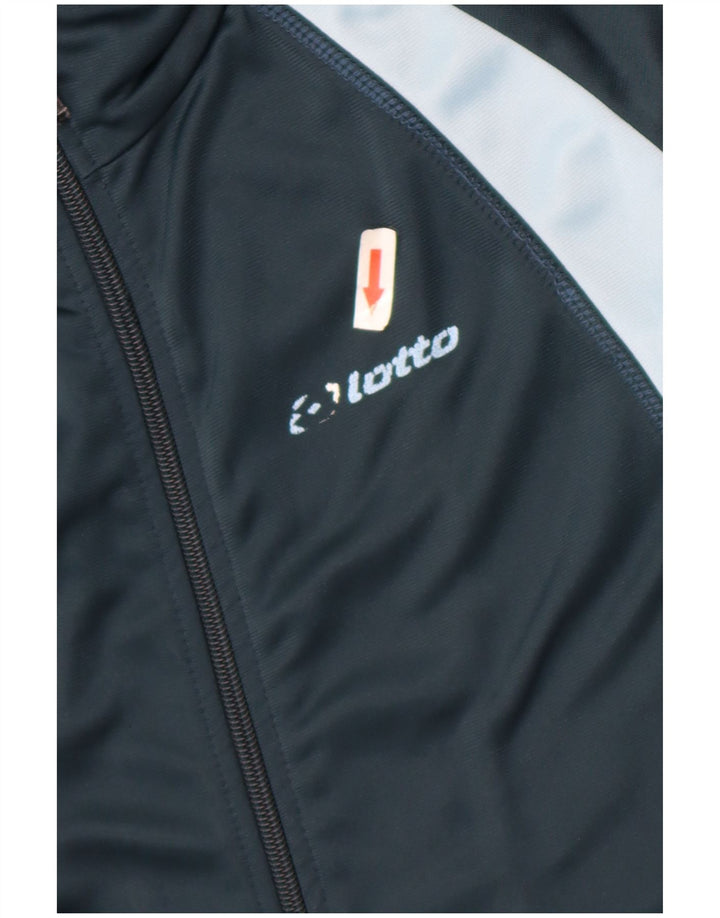 Tuta intera da uomo Lotto Large in poliestere color block blu navy