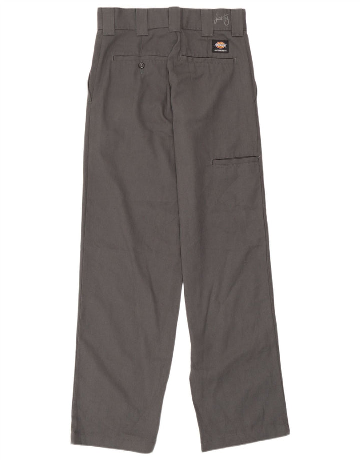 Pantaloni cargo dritti da skateboard da donna Dickies W26 L32 poliestere grigio