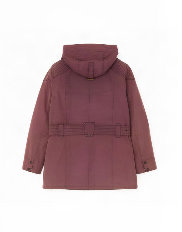 Giacca da donna in cotone cerato con cappuccio Barbour UK 8 Small Viola