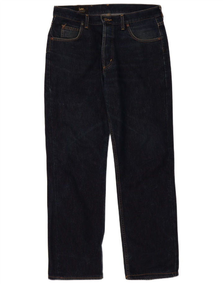Jeans dritti Chicago da uomo Lee W36 L32 cotone blu navy