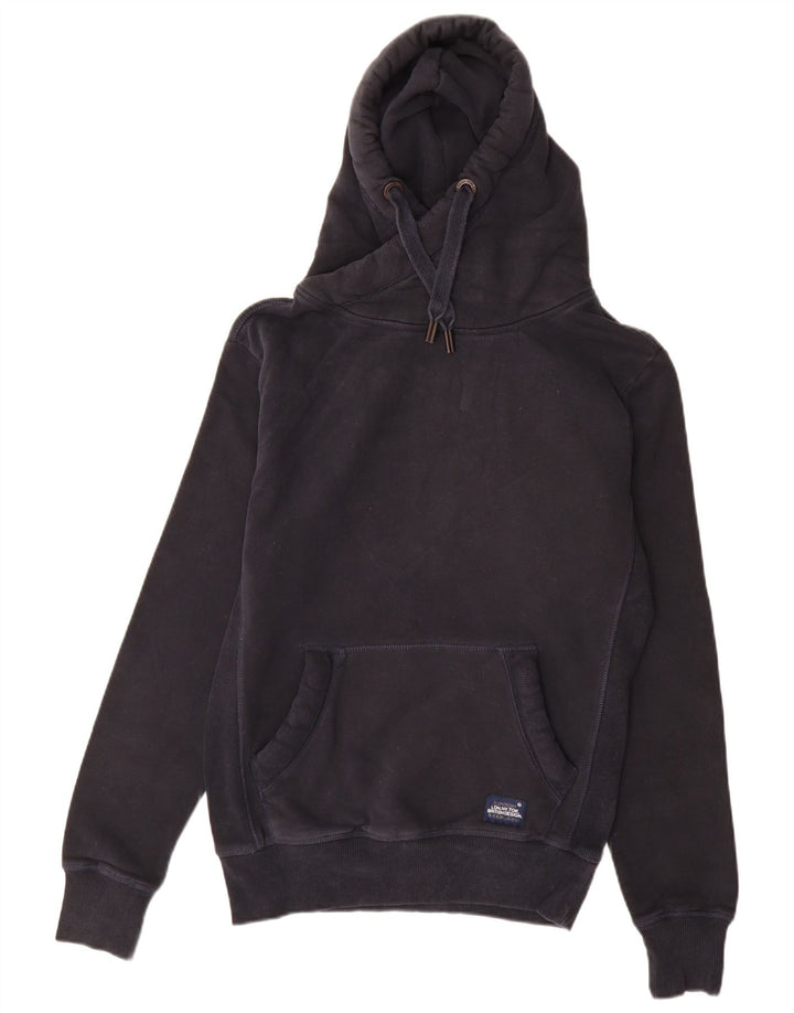 Maglione con cappuccio da uomo Superdry in cotone blu navy medio