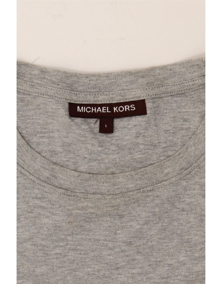 MICHAEL KORS Mens T-Shirt Top Large Grey Cotton Vintage Michael Kors and Second-Hand Michael Kors from Messina Hembry 