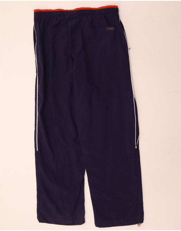 Pantaloni da tuta da uomo Fila Large in poliammide blu navy
