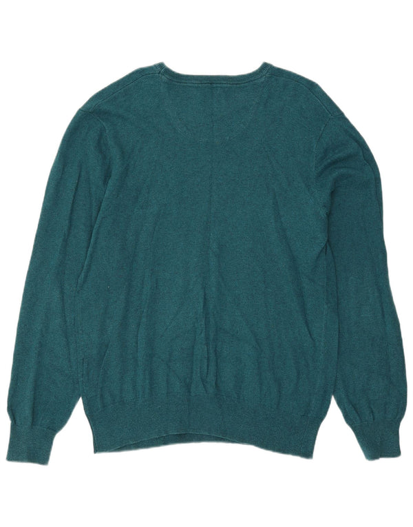Maglione Kappa da uomo con scollo a barchetta, grande, in cotone verde