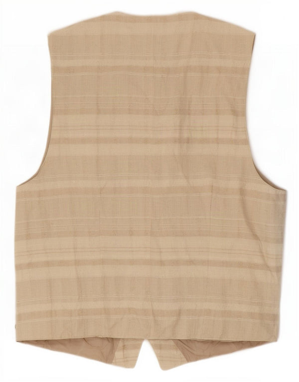 Gilet Uomo Porto Di Panama IT 44 XS Cotone Rigato Beige