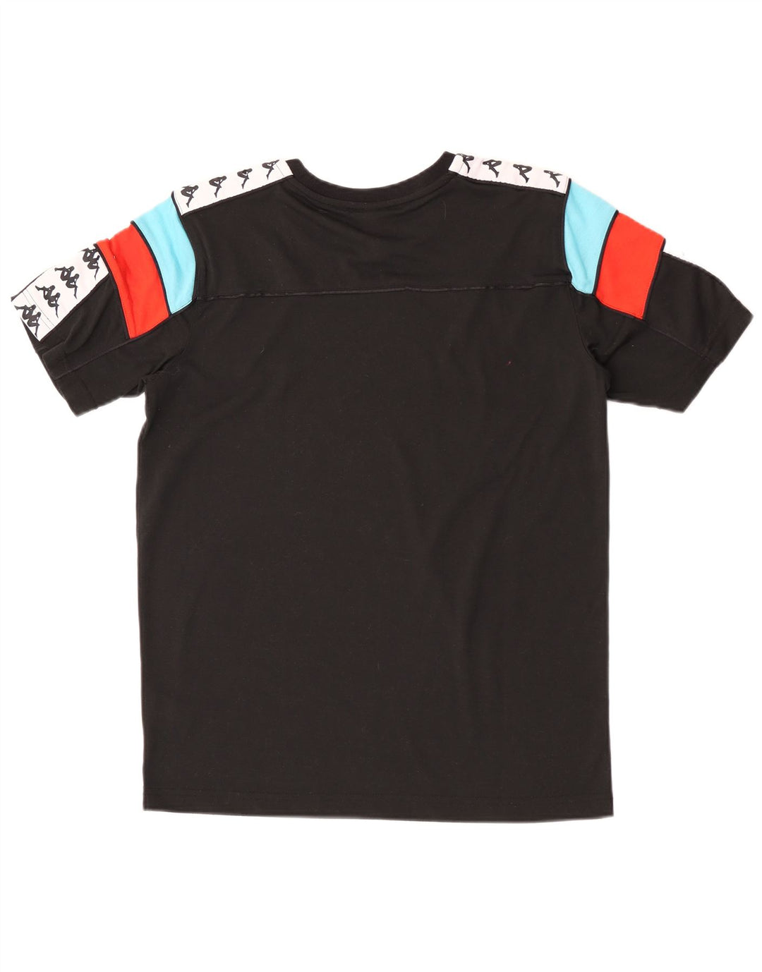 T-shirt grafica da uomo Kappa Top in cotone color block medio nero