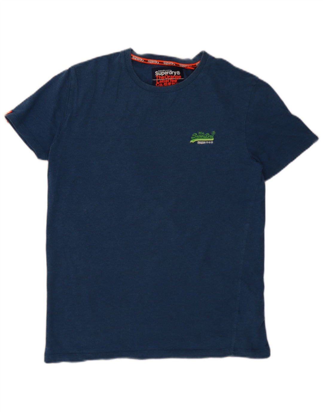 T-shirt da uomo Superdry Top in cotone blu navy medio