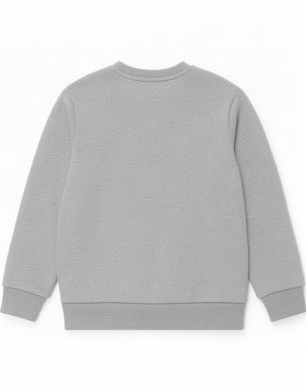 Felpa Adidas Bambino Maglione 2-3 Anni Cotone Grigio