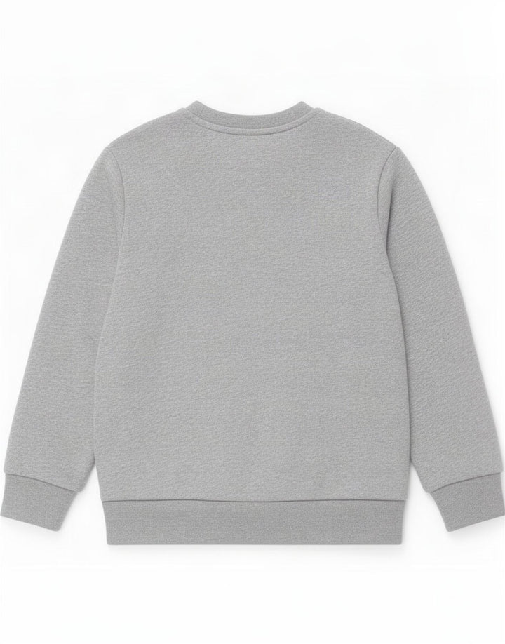 Felpa Adidas Bambino Maglione 2-3 Anni Cotone Grigio