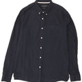 Camicia da uomo su misura French Connection, grande, in cotone blu navy