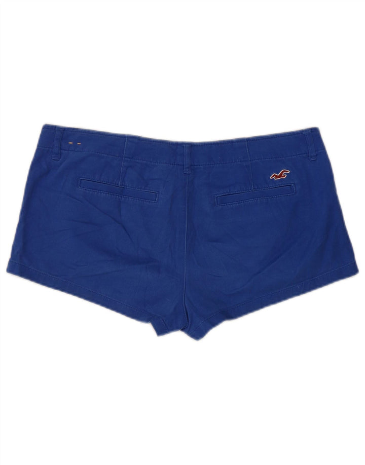 Pantaloni caldi Hollister da donna US 7 medi W28 cotone blu