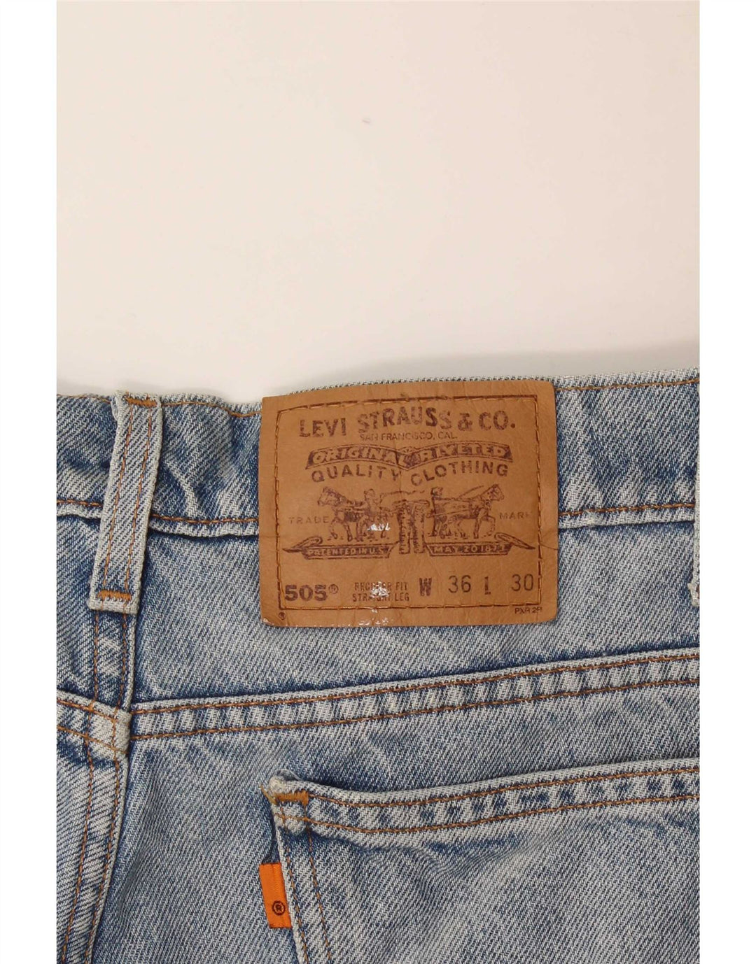 Levi's Uomo 505 Jeans dritti W36 L30 Cotone Blu