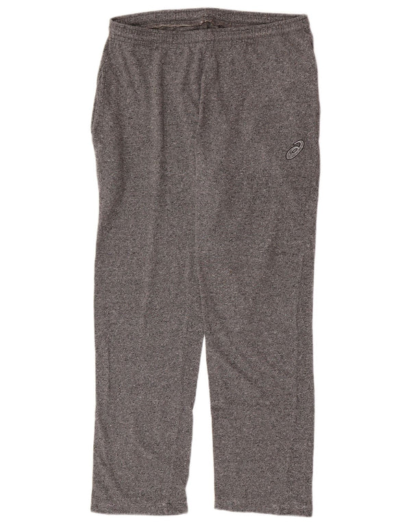 Pantaloni da tuta da uomo Asics in cotone mélange grigio medio