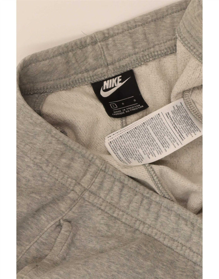 Pantaloni da tuta da uomo Nike Large in cotone chiazzato grigio