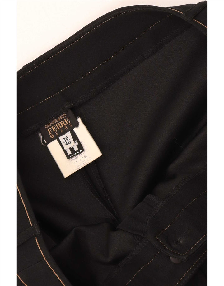 Pantaloni Cropped Donna Gianfranco Ferre IT 40 Small W26 L24 Nero
