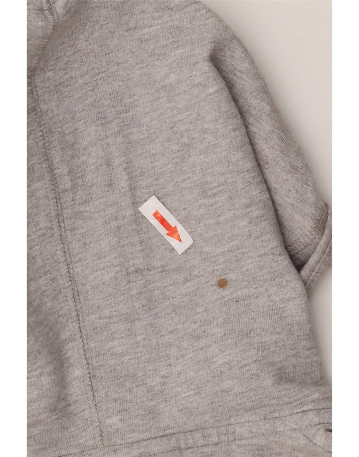 Maglione con cappuccio e zip da donna Puma UK 12 Cotone grigio medio
