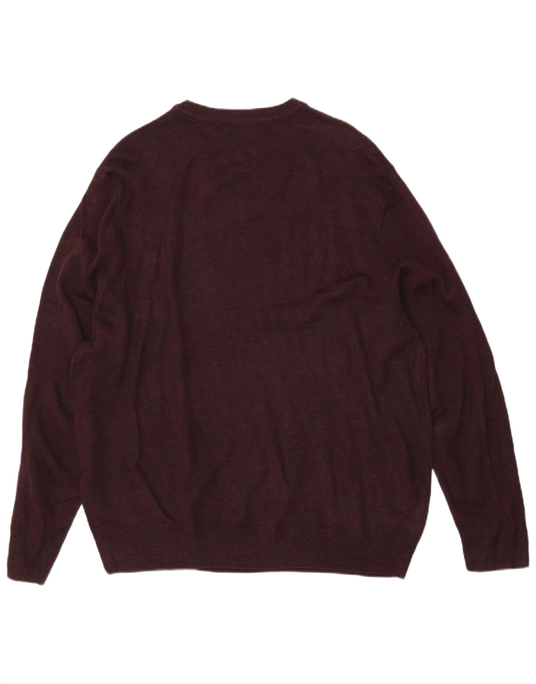 DOCKERS Maglione da uomo con scollo a V grande bordeaux a rombi/diamante