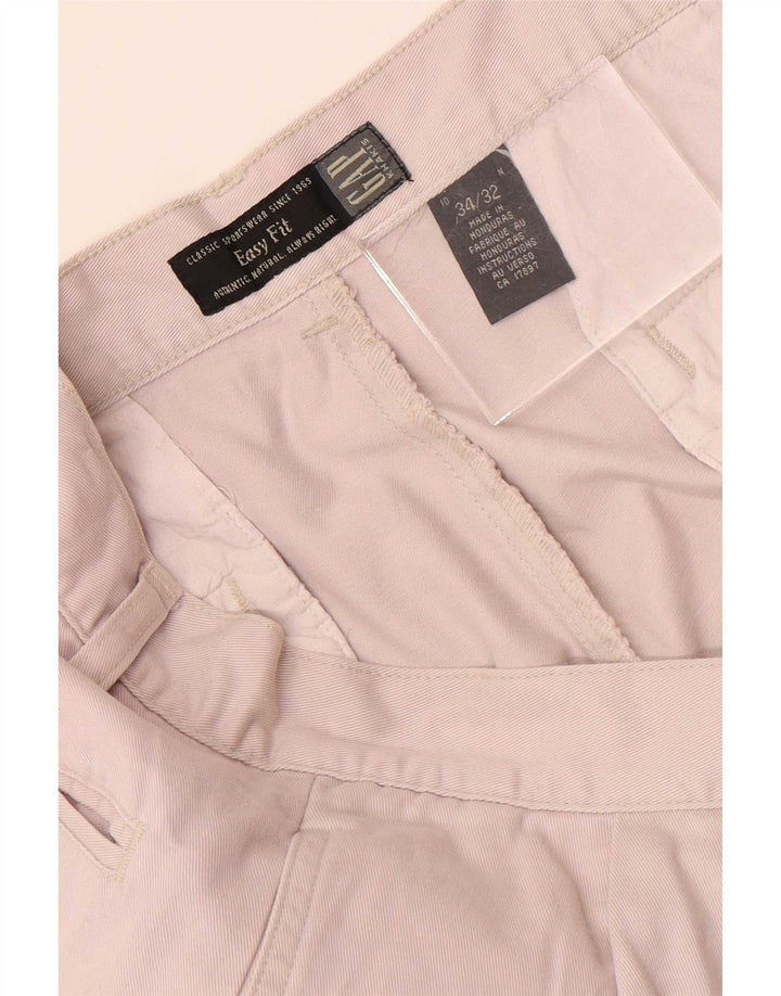 Pantaloni chino con pegging da donna Gap W34 L32 in cotone beige