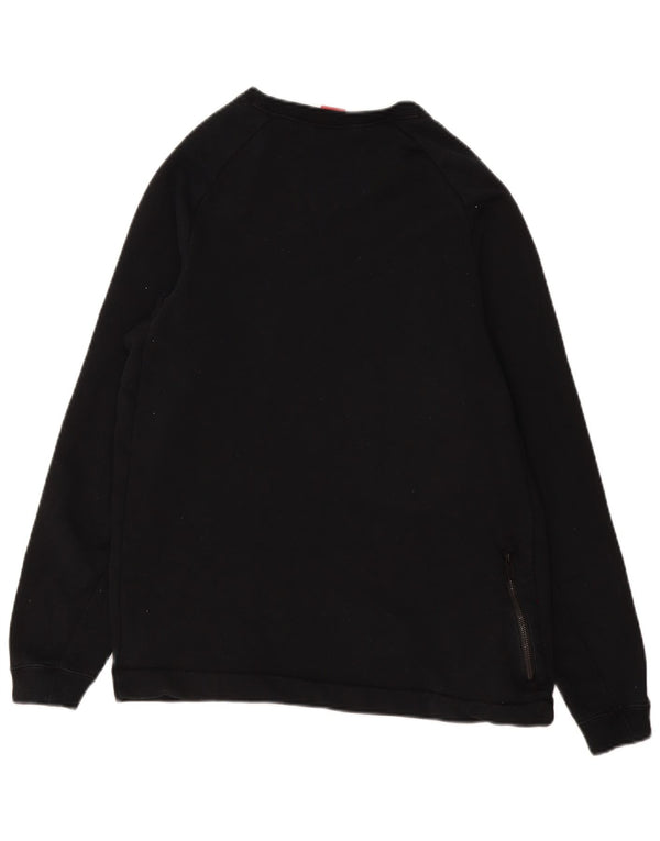 Felpa Nike Uomo Maglia Media Cotone Nero